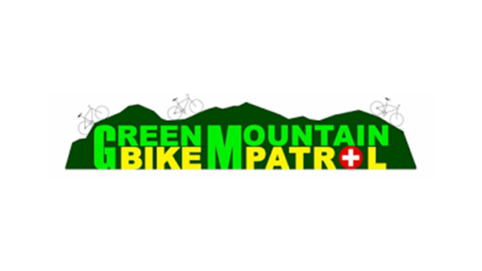 Green Mountain Bike Patrol logo. Full color.