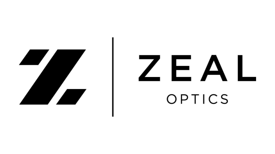 Zeal Optics logo. Black on white.