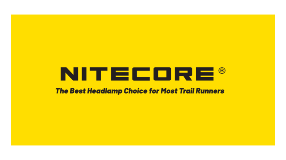 Nitecore logo - black text on a yellow background