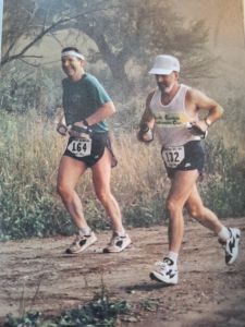 Chuck (left) and Joe (right) running the VT100 together in 1995.